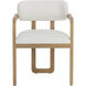 Madrone Rustic Oak / Heather Ivory Tweed Dining Armchair